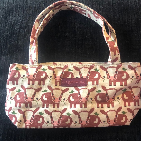 Bungalow 360 Cow Pattern Handbag - Picture 1 of 2